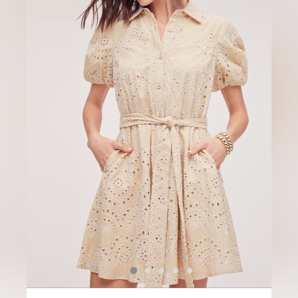 NWT Sam Edelman  Eyelet Miini Dress Size 8